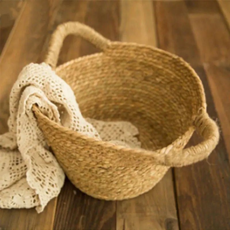 Newborn Photo Shooting Basket Children Baby Full Moon Photography Woven Baskets P31B by Creative Vault Marketplace