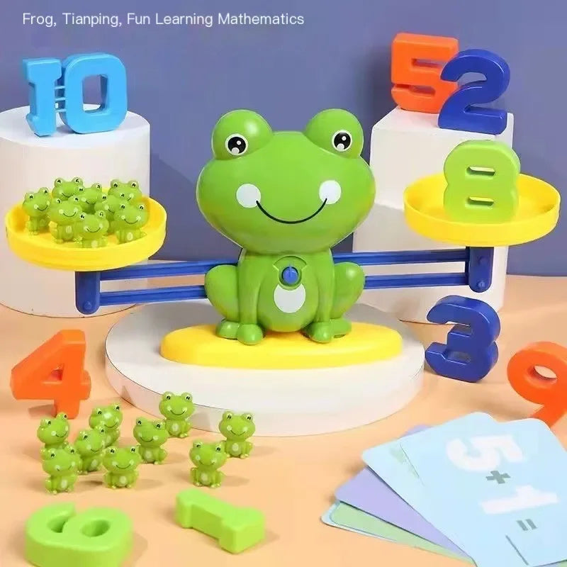 Children's digital frog balance toy early education puzzle addition and subtraction enlightenment balance mathematics teaching t by Creative Vault Marketplace