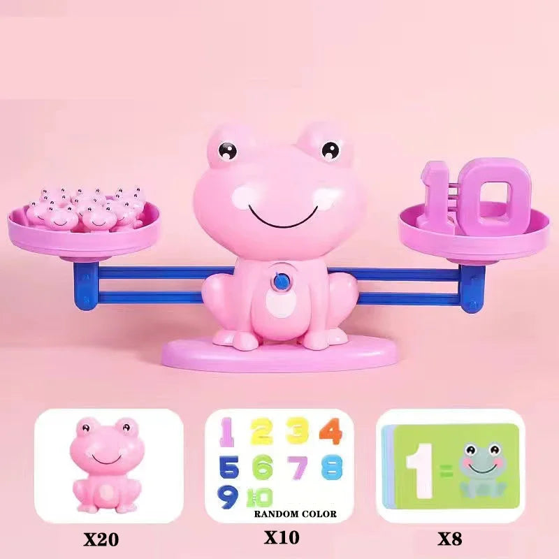 Children's digital frog balance toy early education puzzle addition and subtraction enlightenment balance mathematics teaching t by Creative Vault Marketplace