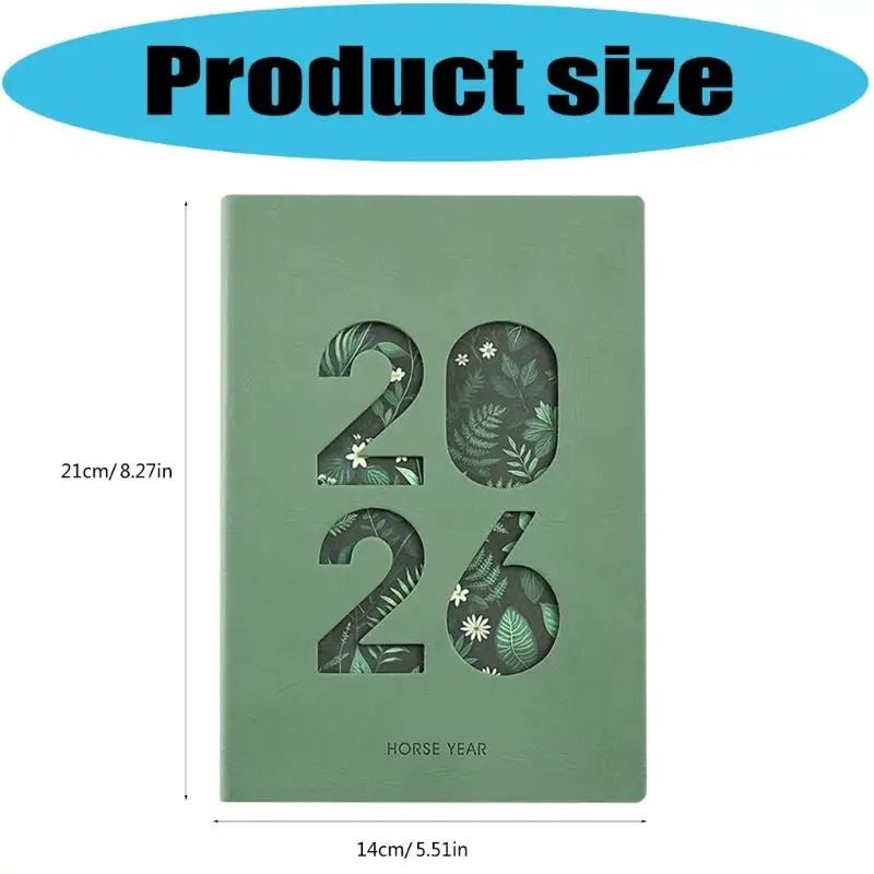 Y1UB 2026 Academic Planner Daily Journal with 400 Pages Softcover Leather Day Planner by Creative Vault Marketplace