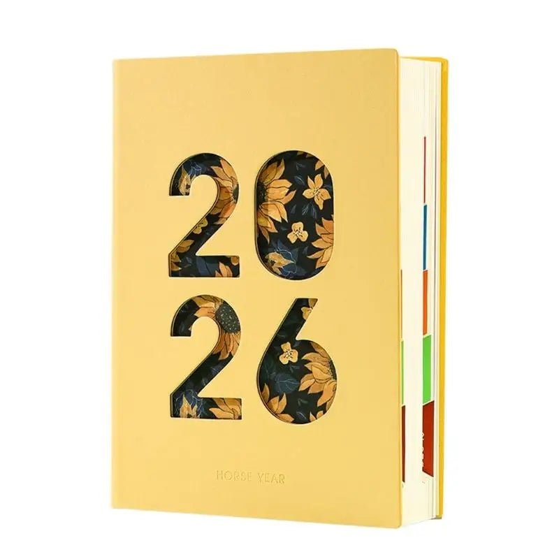Y1UB 2026 Academic Planner Daily Journal with 400 Pages Softcover Leather Day Planner by Creative Vault Marketplace