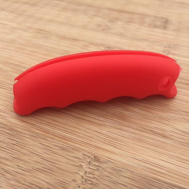 Creative Vault Marketplace red silicone grocery bag grip with ergonomic handle for comfortable shopping