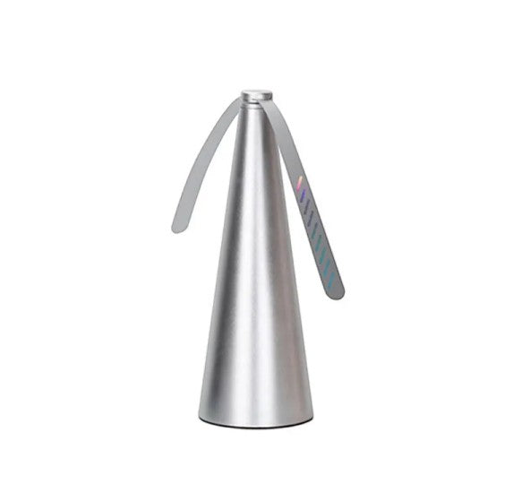 Creative Vault Marketplace silver insect repellent fan with rotating blades for kitchens and outdoor dining areas