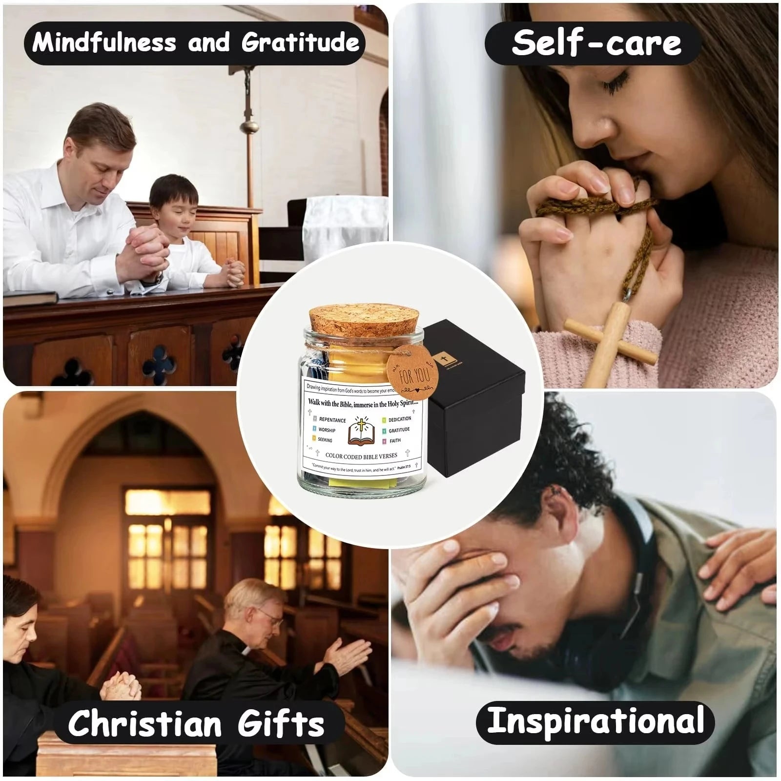 Elevate Your Spirit with Our Bible Verse Jar for Emotions – A Touchstone for Reflection and Growth by Creative Vault Marketplace
