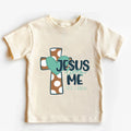 Jesus loves me Christian Kids T Shirt Religious Toddler T Shirt Jesus Natural Retro Youth tops Tee by Creative Vault Marketplace