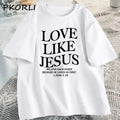 Inspire with Our 'Love Like Jesus' Christian Faith T-shirt - Casual Comfort for Every Occasion by Creative Vault Marketplace
