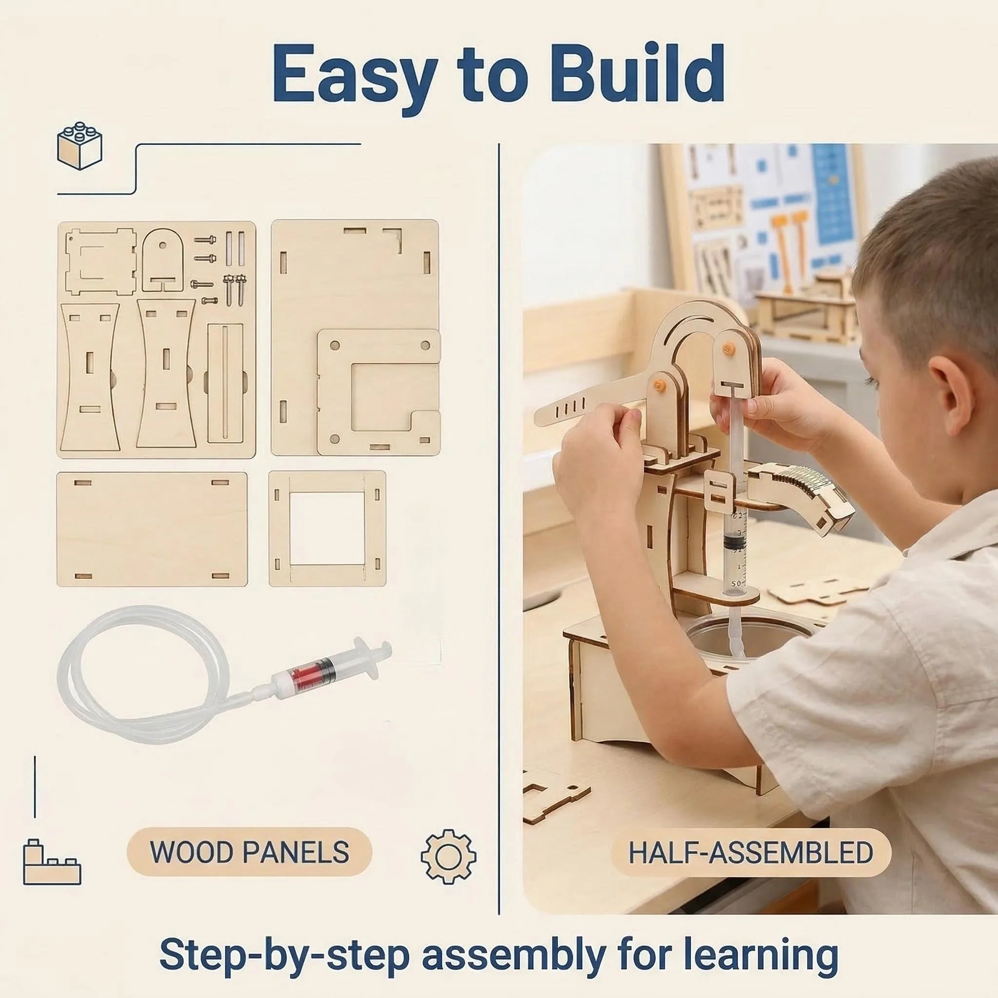 Children's science and education experiment models, children's DIY handcrafted assembly toys, children's DIY gifts by Creative Vault Marketplace