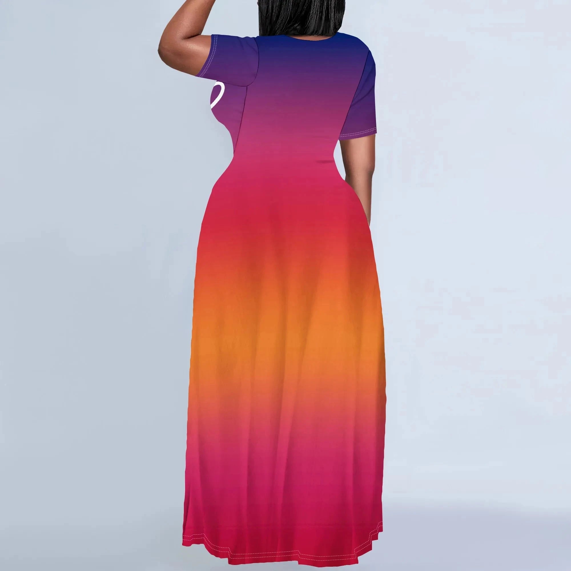Elevate Your Style With the Plus Size Inspirational Dress – Faith Hope Love Gradient by Creative Vault Marketplace