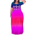 Elevate Your Style With the Plus Size Inspirational Dress – Faith Hope Love Gradient by Creative Vault Marketplace