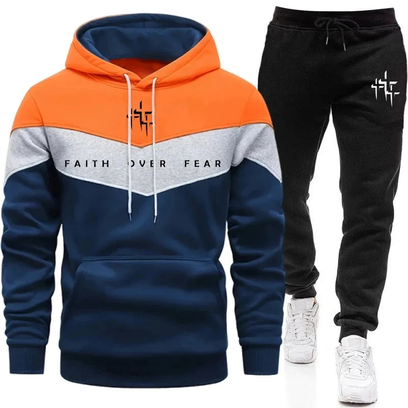 Men's Tracksuit Hooded Sweatshirt - Elevate Your Casual Style with Comfort and Confidence by Creative Vault Marketplace