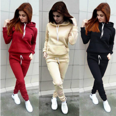 Elevate Your Everyday Look with Our Women's Casual Hooded Sweater Set by Creative Vault Marketplace