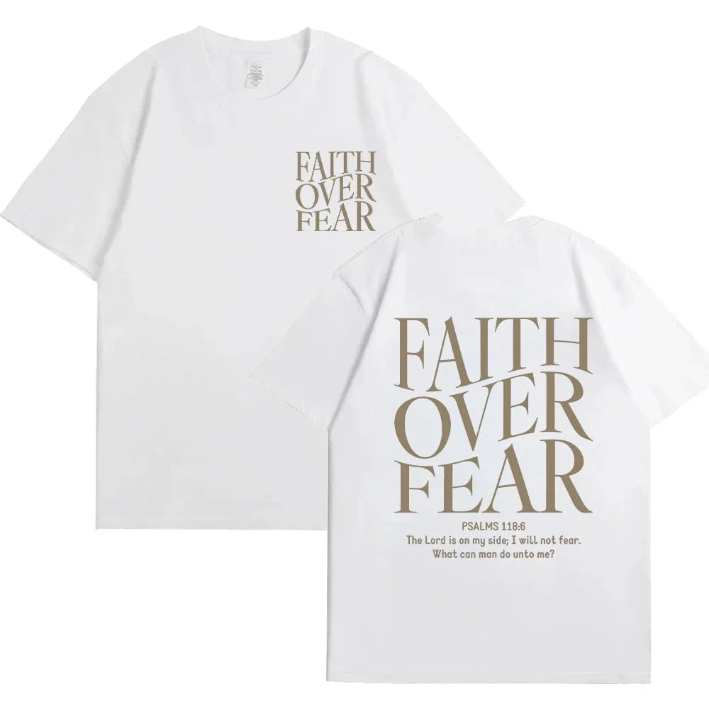 Faith Over Fear Christian Women T-Shirts – Uplift Your Style with Inspiring Fashion by Creative Vault Marketplace