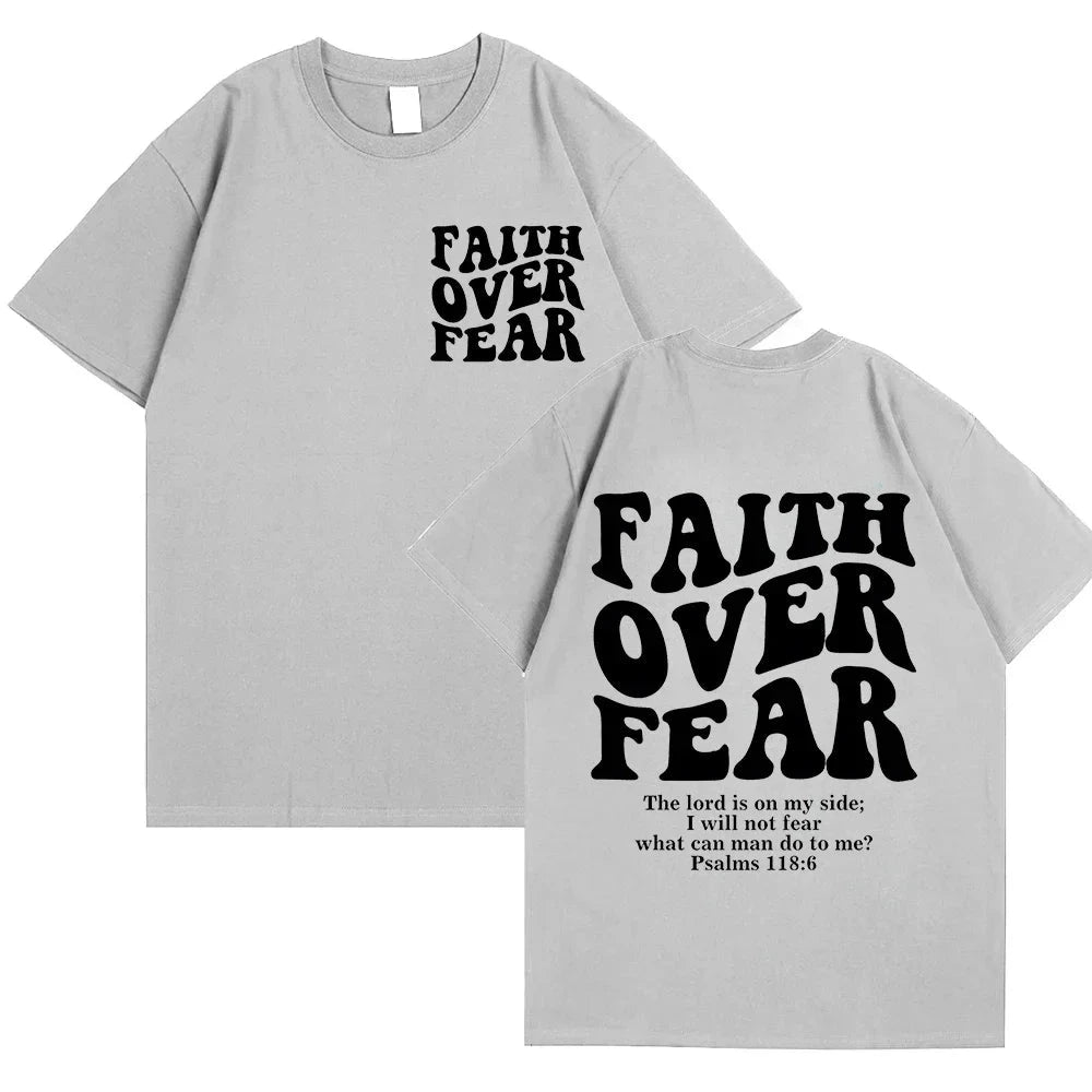 Faith Over Fear Christian Women T-Shirts – Uplift Your Style with Inspiring Fashion by Creative Vault Marketplace