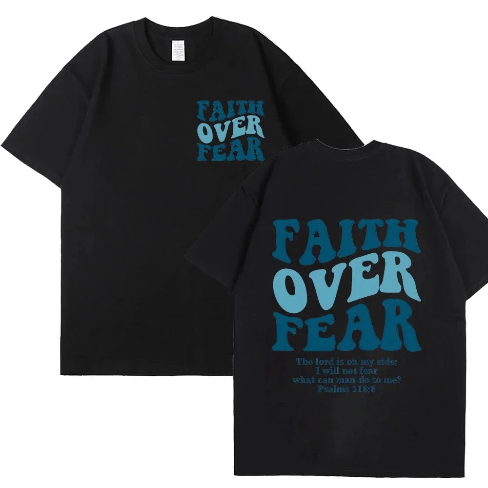 Faith Over Fear Christian Women T-Shirts – Uplift Your Style with Inspiring Fashion by Creative Vault Marketplace