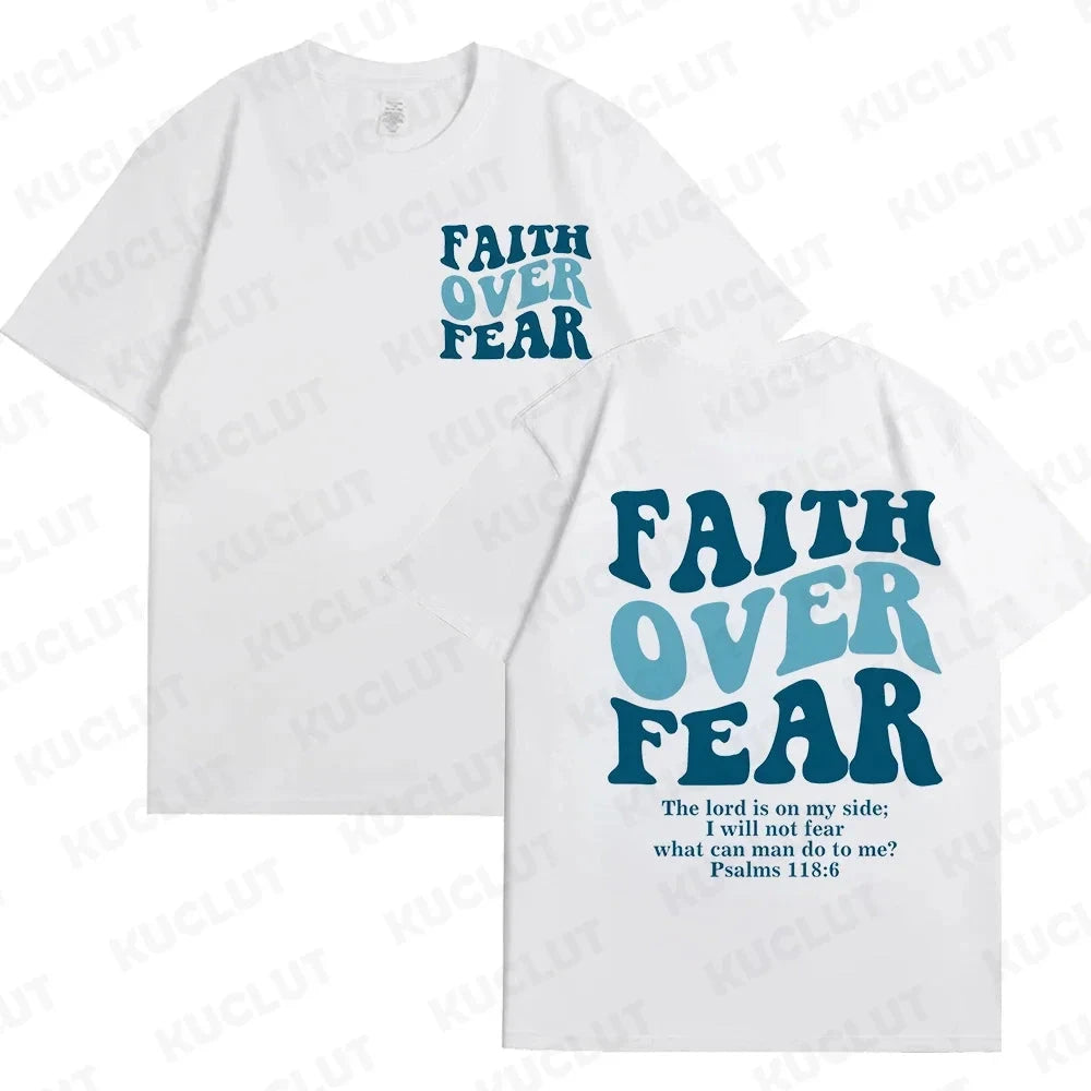 Faith Over Fear Christian Women T-Shirts – Uplift Your Style with Inspiring Fashion by Creative Vault Marketplace