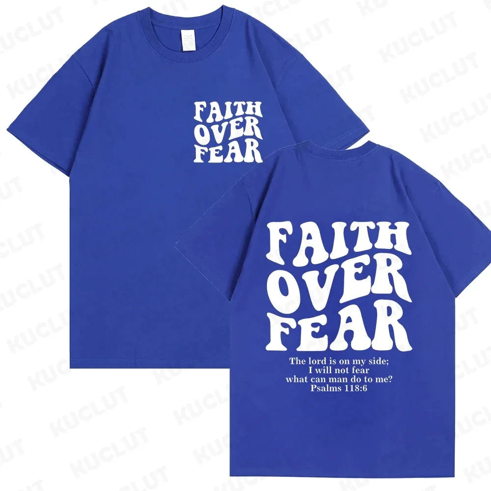 Faith Over Fear Christian Women T-Shirts – Uplift Your Style with Inspiring Fashion by Creative Vault Marketplace