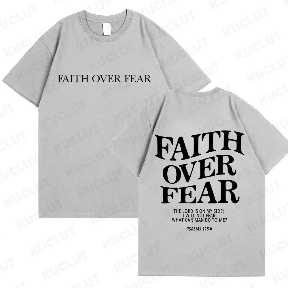 Faith Over Fear Christian Women T-Shirts – Uplift Your Style with Inspiring Fashion by Creative Vault Marketplace
