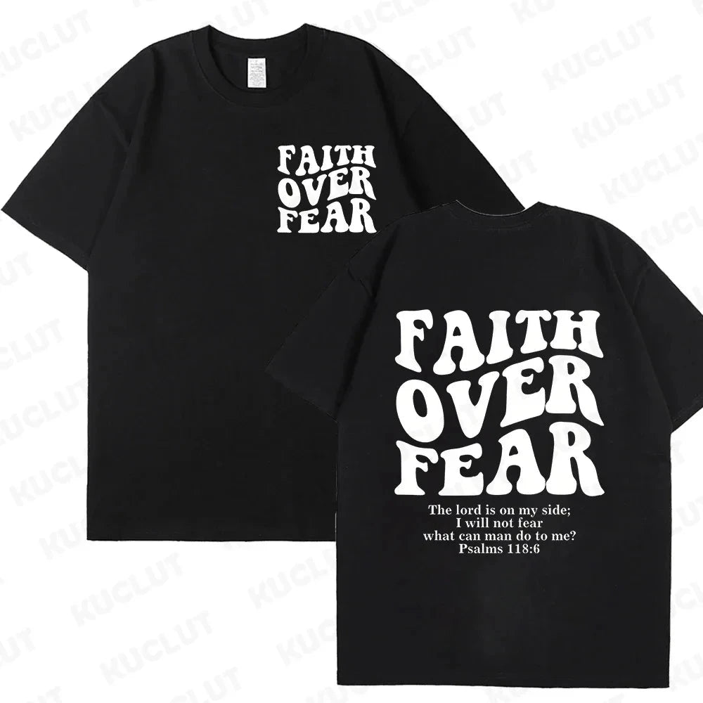 Faith Over Fear Christian Women T-Shirts – Uplift Your Style with Inspiring Fashion by Creative Vault Marketplace