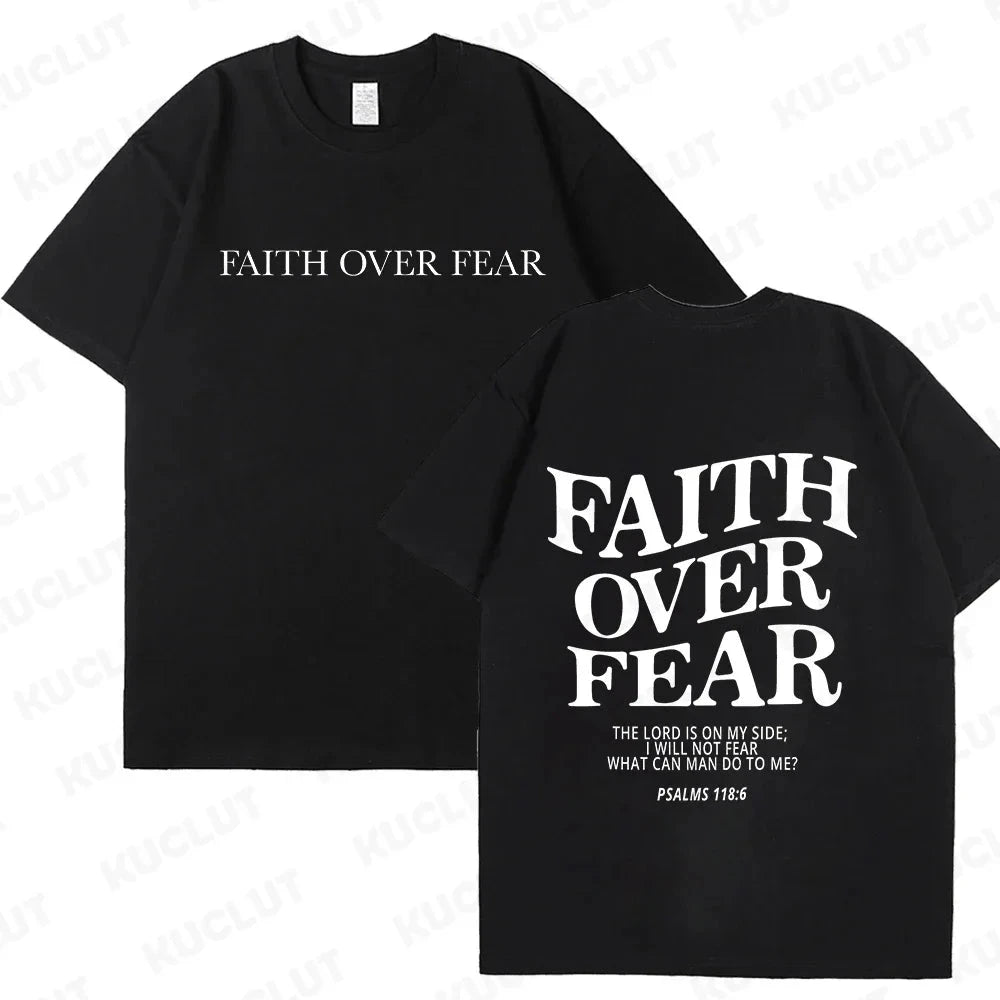 Faith Over Fear Christian Women T-Shirts – Uplift Your Style with Inspiring Fashion by Creative Vault Marketplace