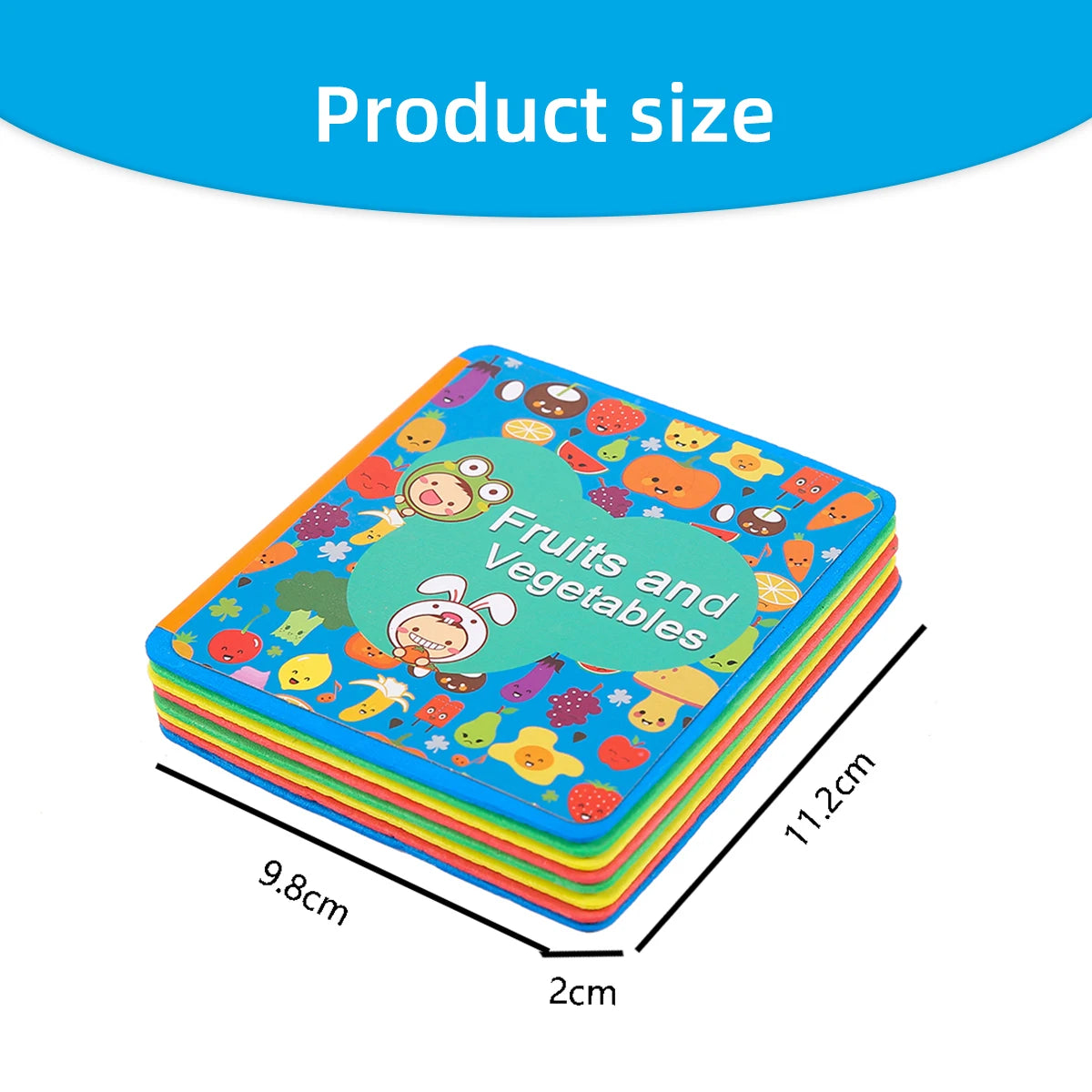 Children's English Eva Book Baby Cognitive Learning Rounded Corner Design Does Not Hurt Hands Beautifully Baby Educational Toys by Creative Vault Marketplace