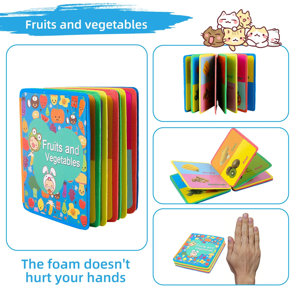 Children's English Eva Book Baby Cognitive Learning Rounded Corner Design Does Not Hurt Hands Beautifully Baby Educational Toys by Creative Vault Marketplace