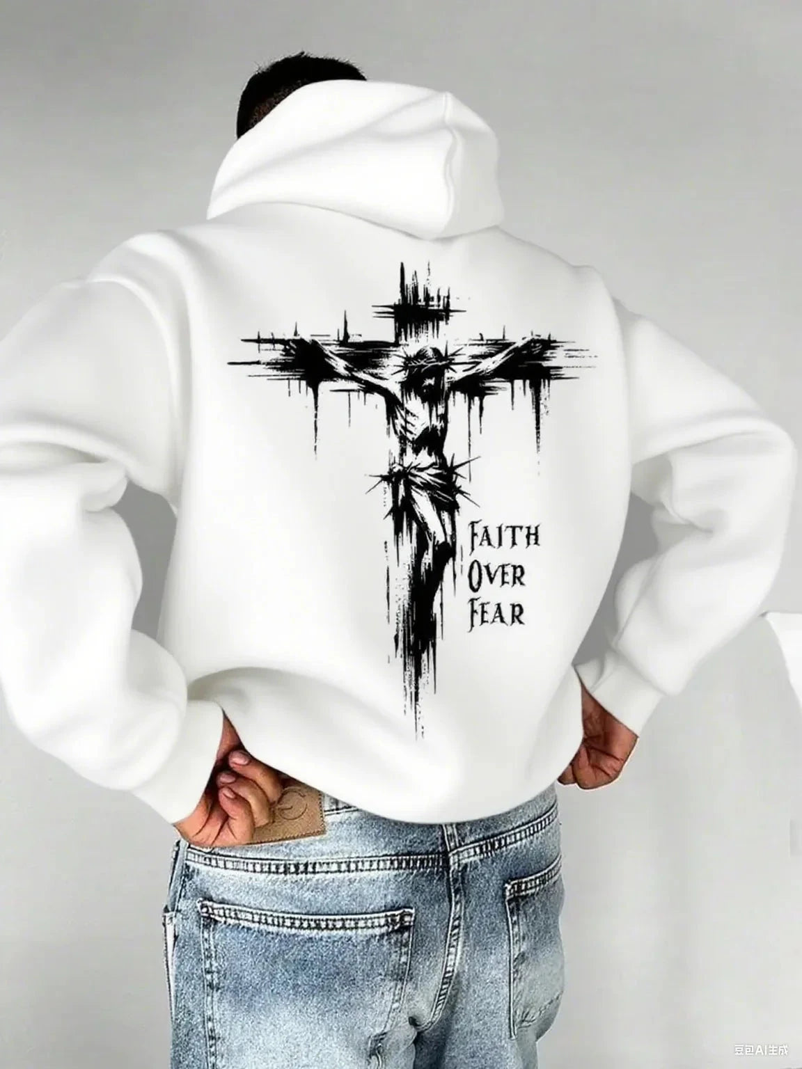 Christian Fear Overcomes Sweatshirt - Empower Your Faith and Style by Creative Vault Marketplace