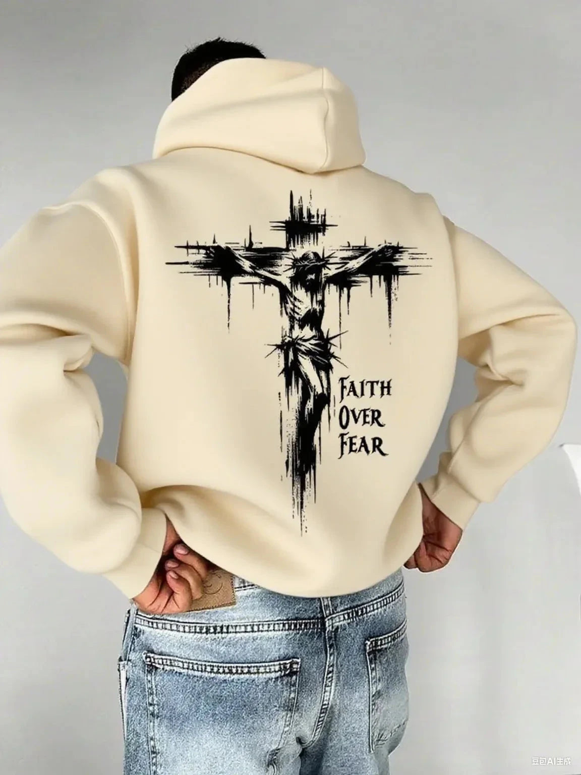 Christian Fear Overcomes Sweatshirt - Empower Your Faith and Style by Creative Vault Marketplace