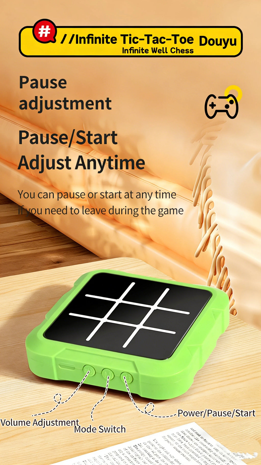 Electronic Chessboard Tic Tac Toe Multifunctional Children's Education Strategy Toy Parent-Child Fun Interactive Brain Game by Creative Vault Marketplace