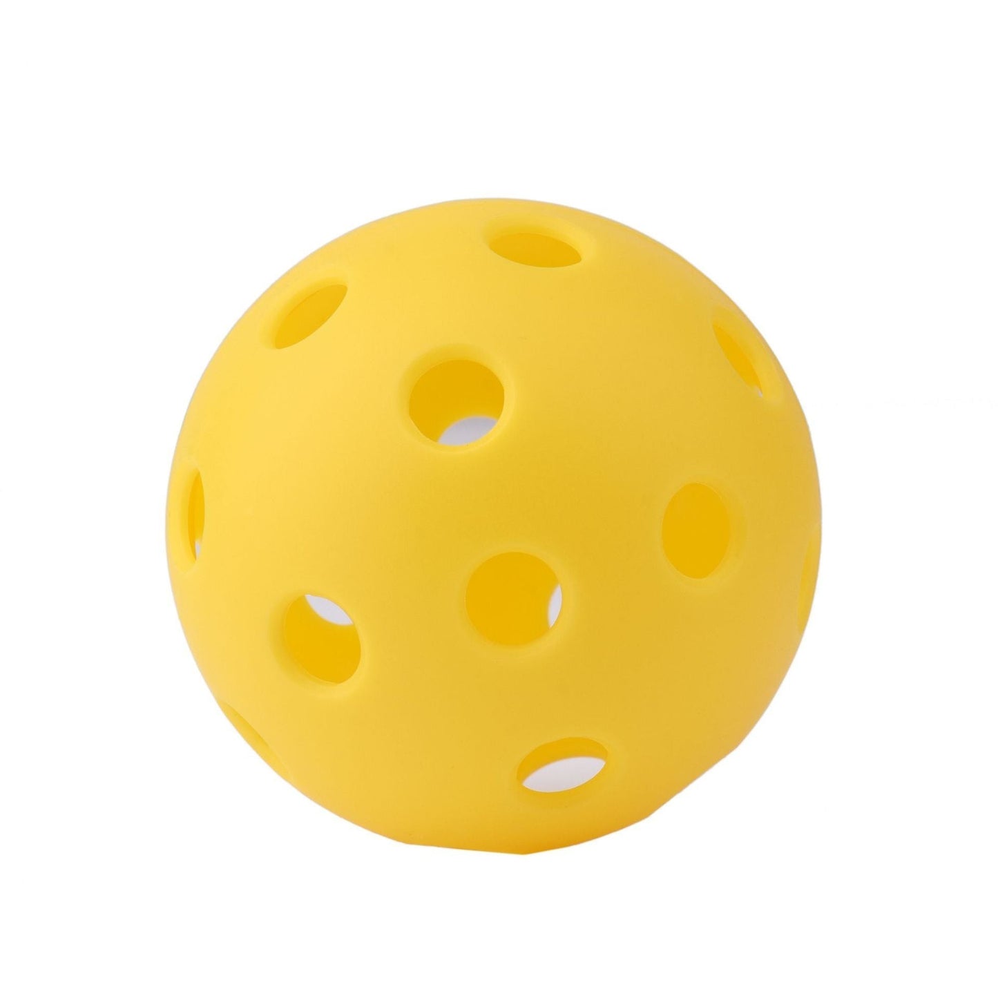 Creative Vault Marketplace yellow pickleball with 40 holes for indoor and outdoor play