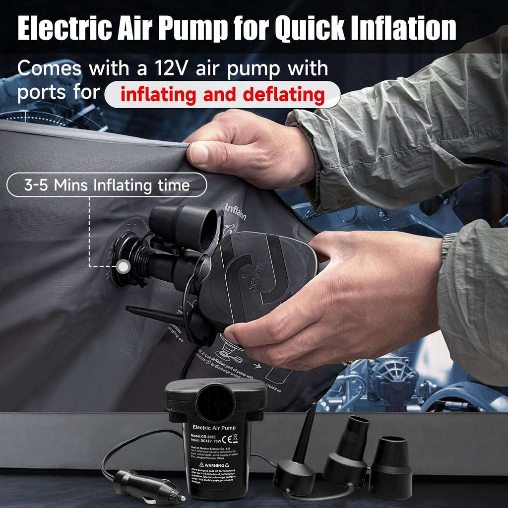 Thicken Backseat SUV/Car/Truck Air Mattress Air Bed Inflatable SUV Truck Mattress -35.4'' Width/Grey by Dikasun Outdoor