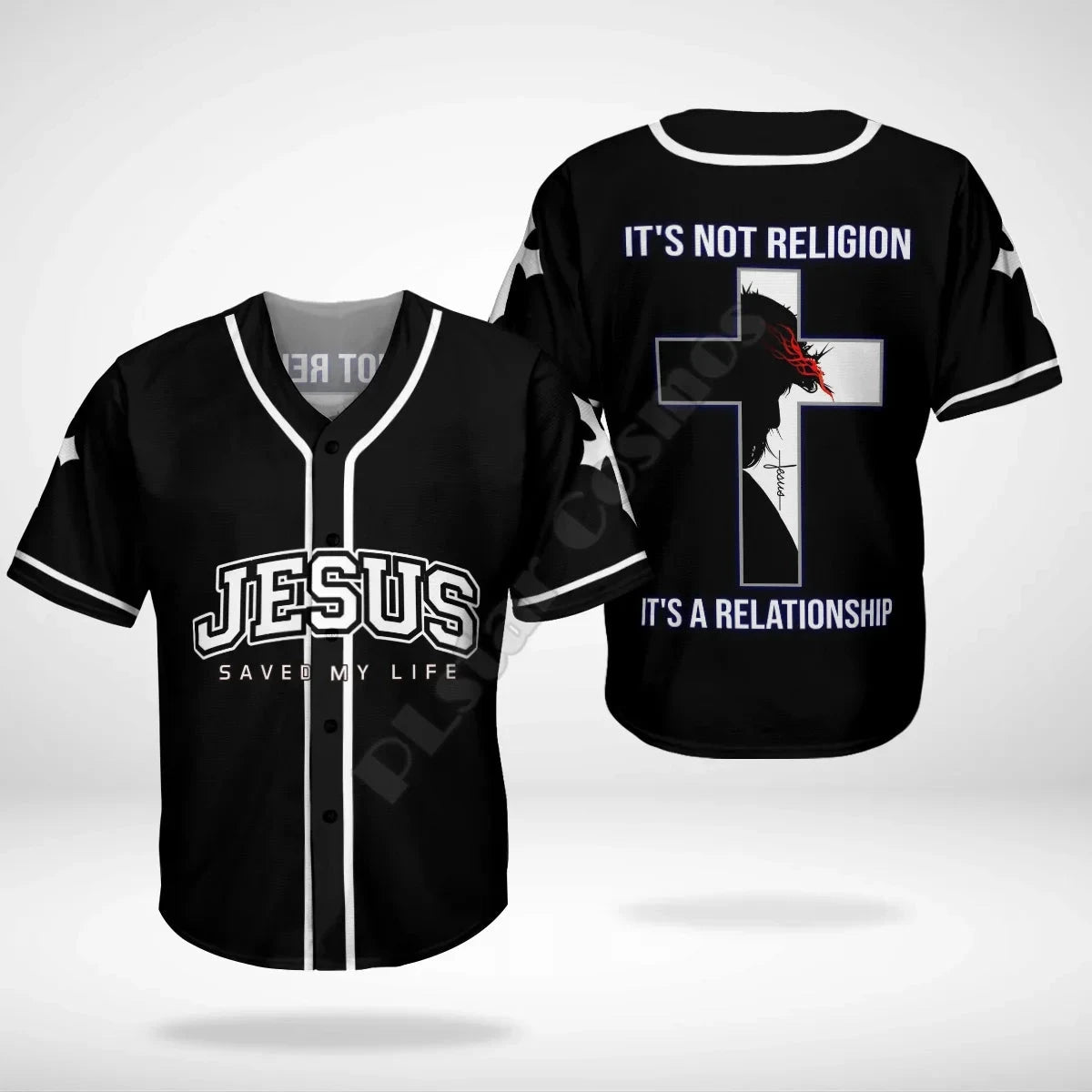 Jesus Baseball Jersey Shirt - Wear Your Faith with Style by Elevated Faith