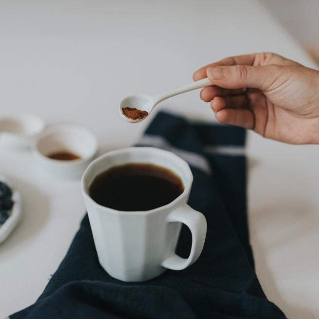 Monday Mug - Handmade Porcelain Coffee Cup by Ember Collective