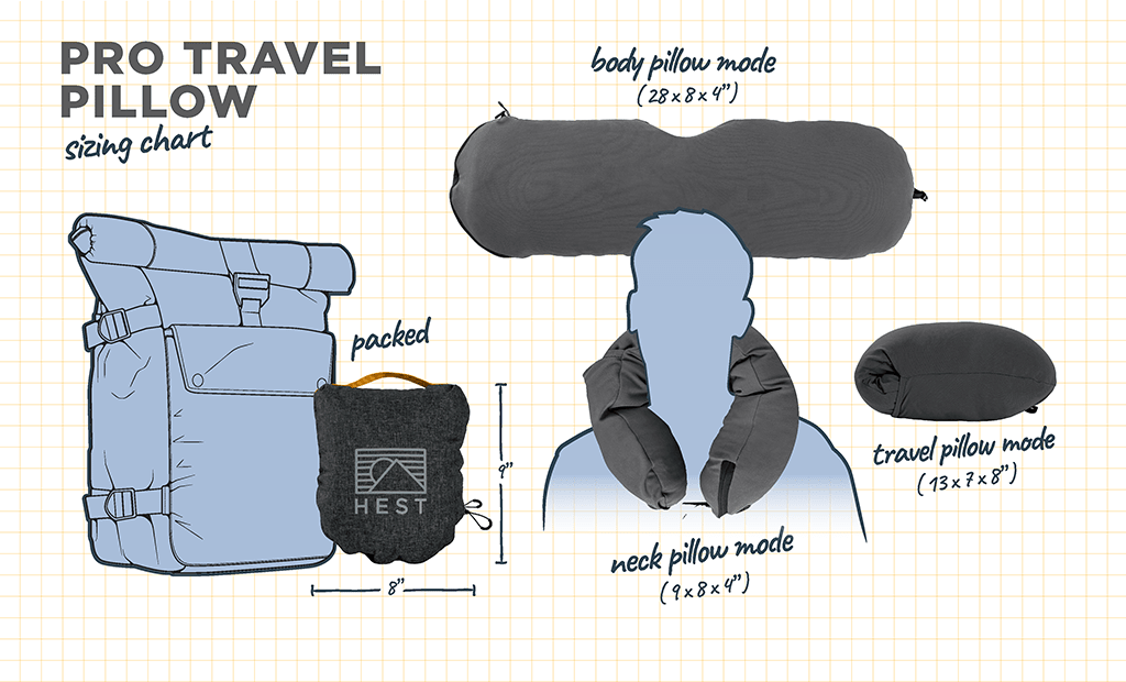 Pro Travel Pillow by HEST