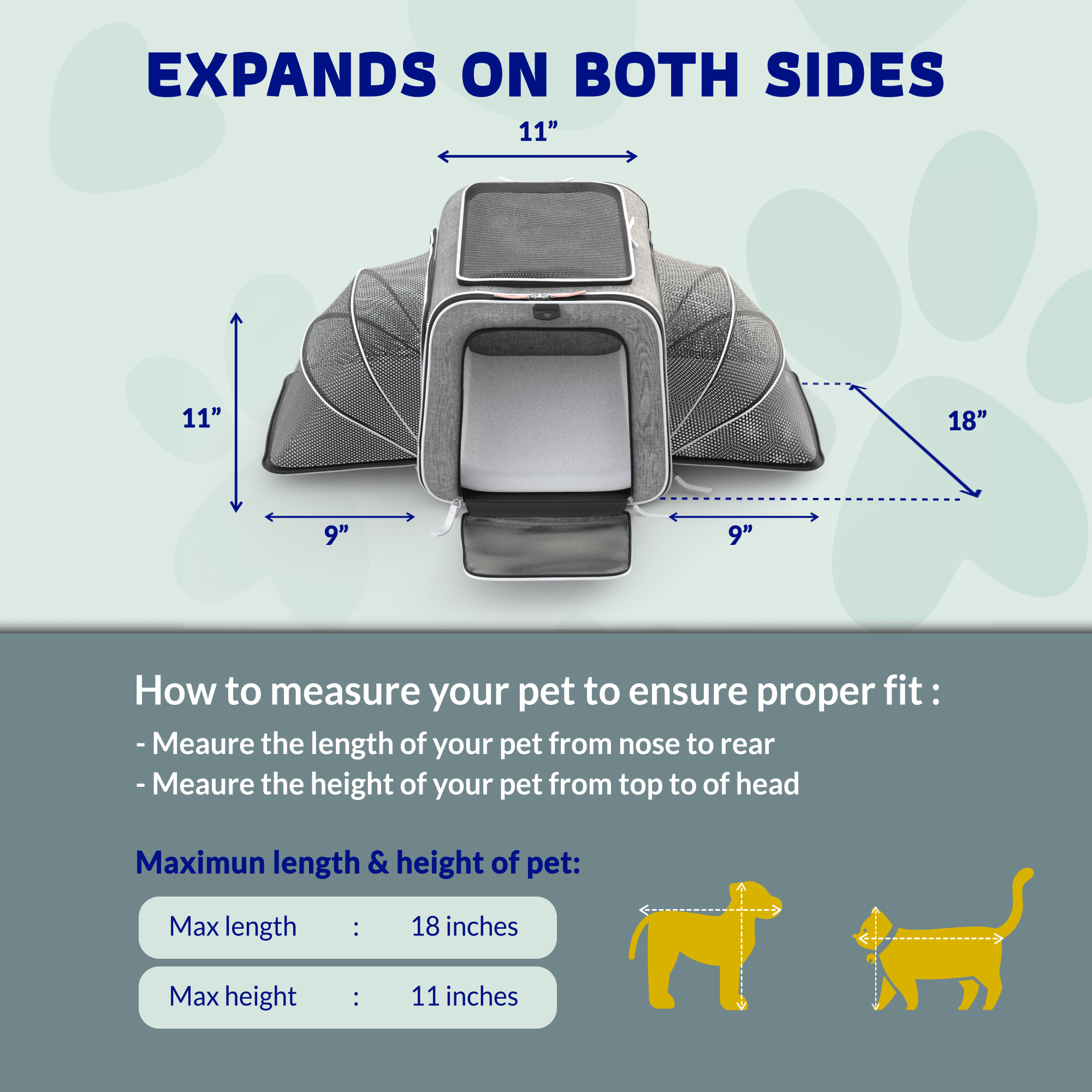 Rolling Rover Airline Compliant Expandable Wheeled Pet Carrier by Katziela