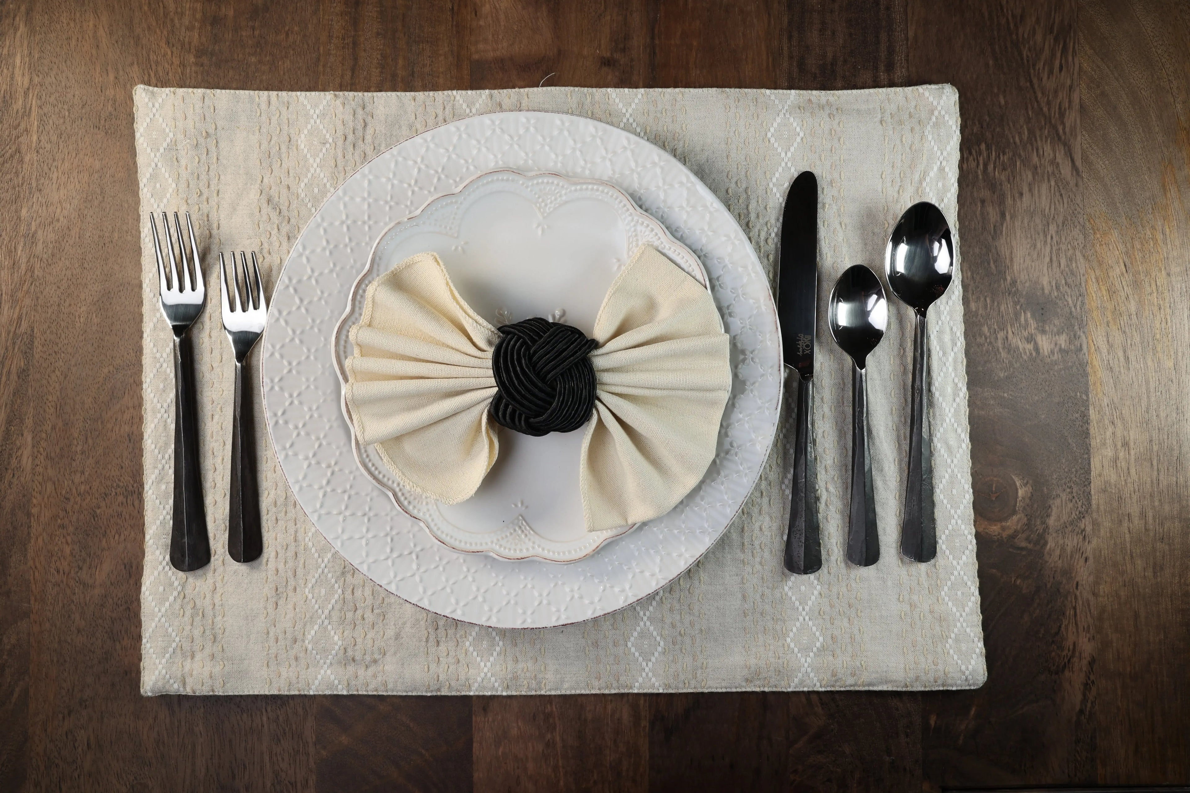 Ridge Flatware, 5-Pc. Place Setting by INOX Artisans