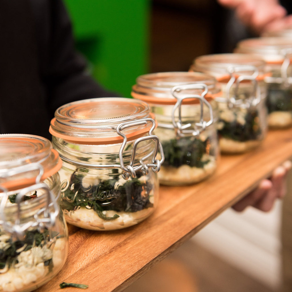 Le Parfait Super Jars, French Glass Canning Jars with Stainless Wire-Bail Clamp Lid by Le Parfait America