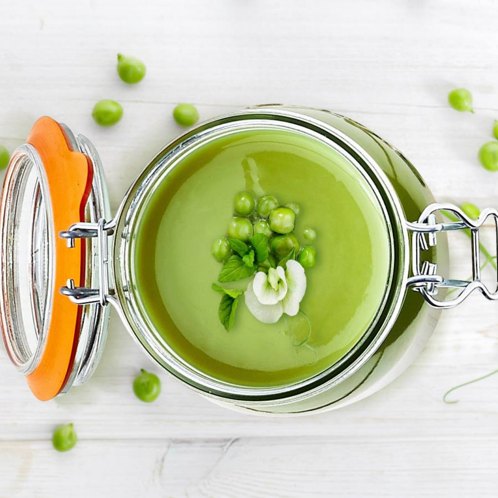 Le Parfait Super Jars, French Glass Canning Jars with Stainless Wire-Bail Clamp Lid by Le Parfait America