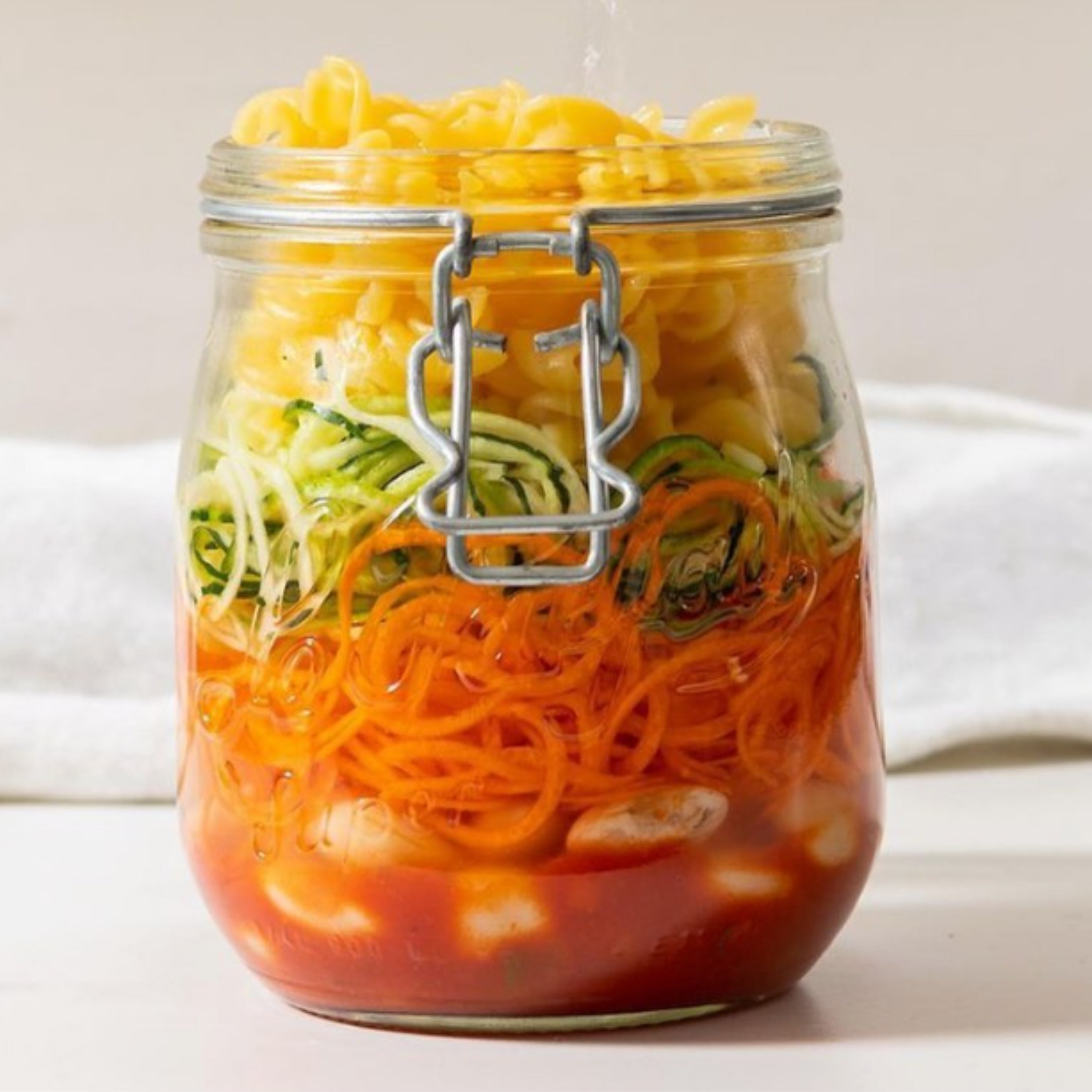 Le Parfait Super Jars, French Glass Canning Jars with Stainless Wire-Bail Clamp Lid by Le Parfait America