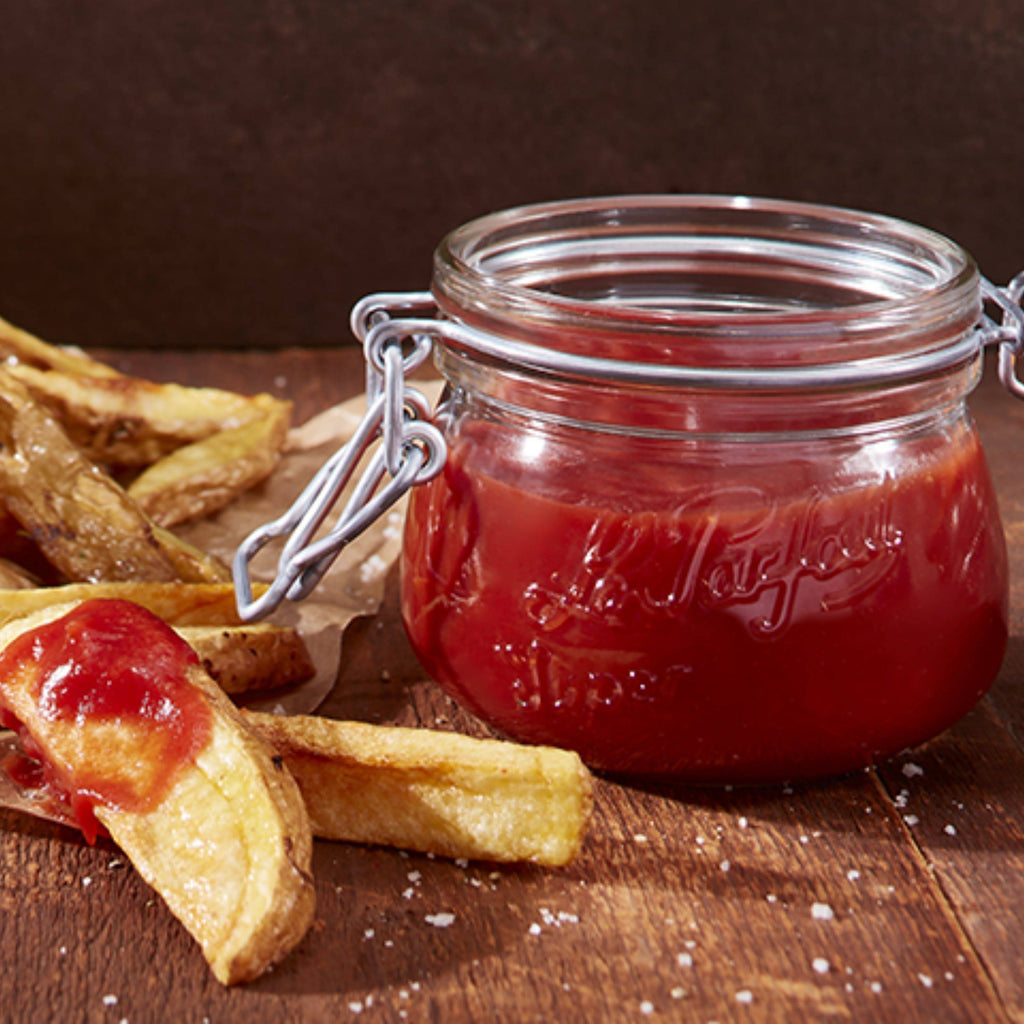 Le Parfait Super Jars, French Glass Canning Jars with Stainless Wire-Bail Clamp Lid by Le Parfait America