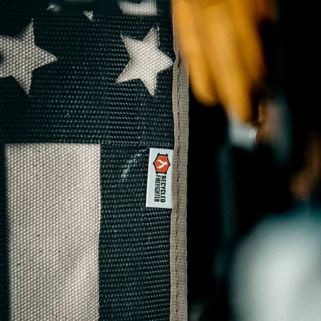 American Flag - Fire Hose - Thin Red Line by Recycled Firefighter