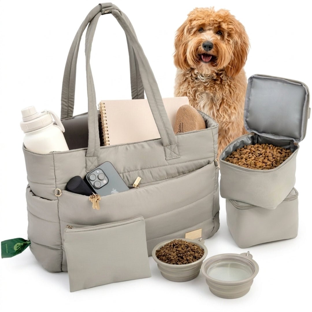 Puffer Dog Travel Bag for Dog Moms by Rubyloo