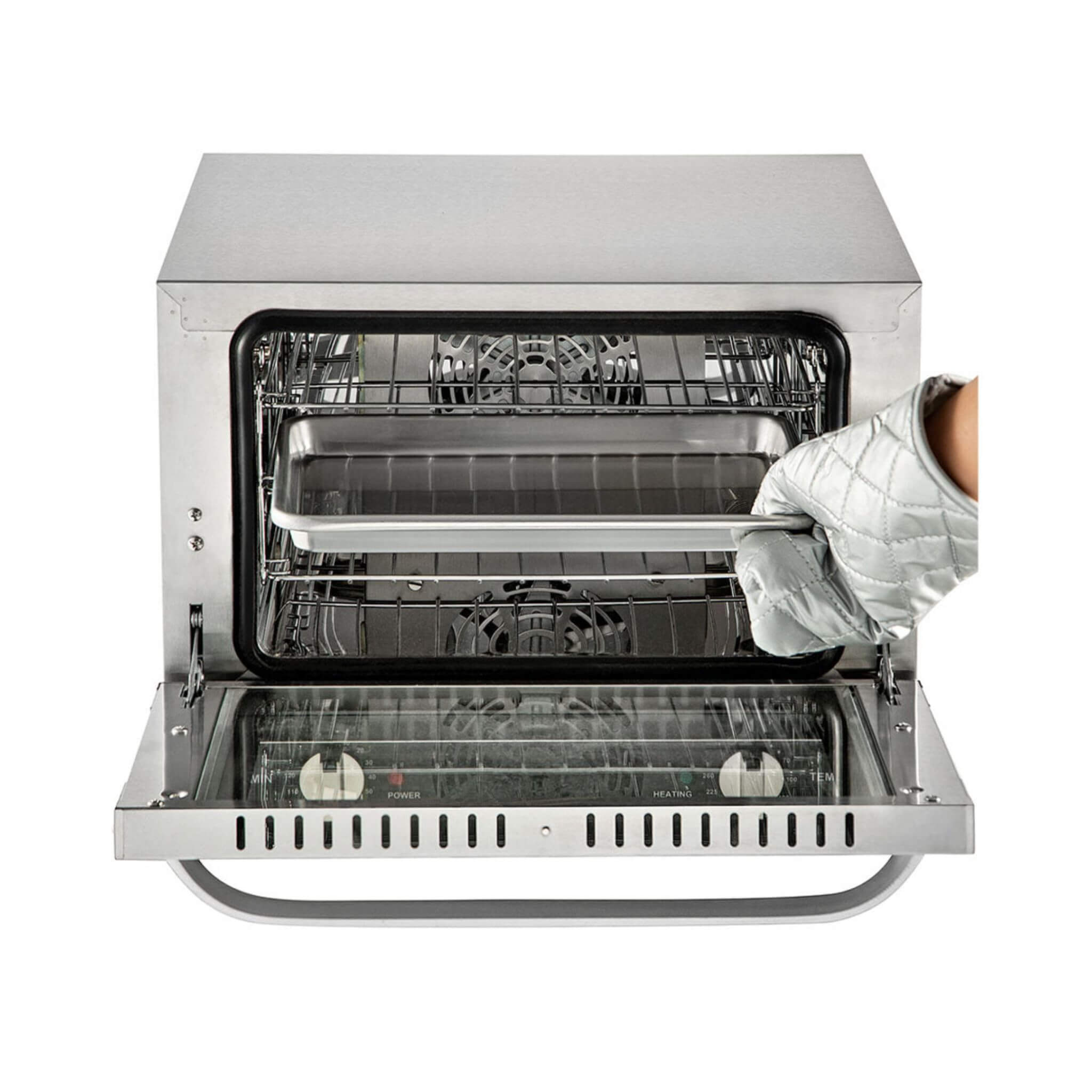Heavy-Duty Commercial Stainless Steel Countertop Convection Toaster Oven (SAK51683) by SAKSBY WHOLESALE