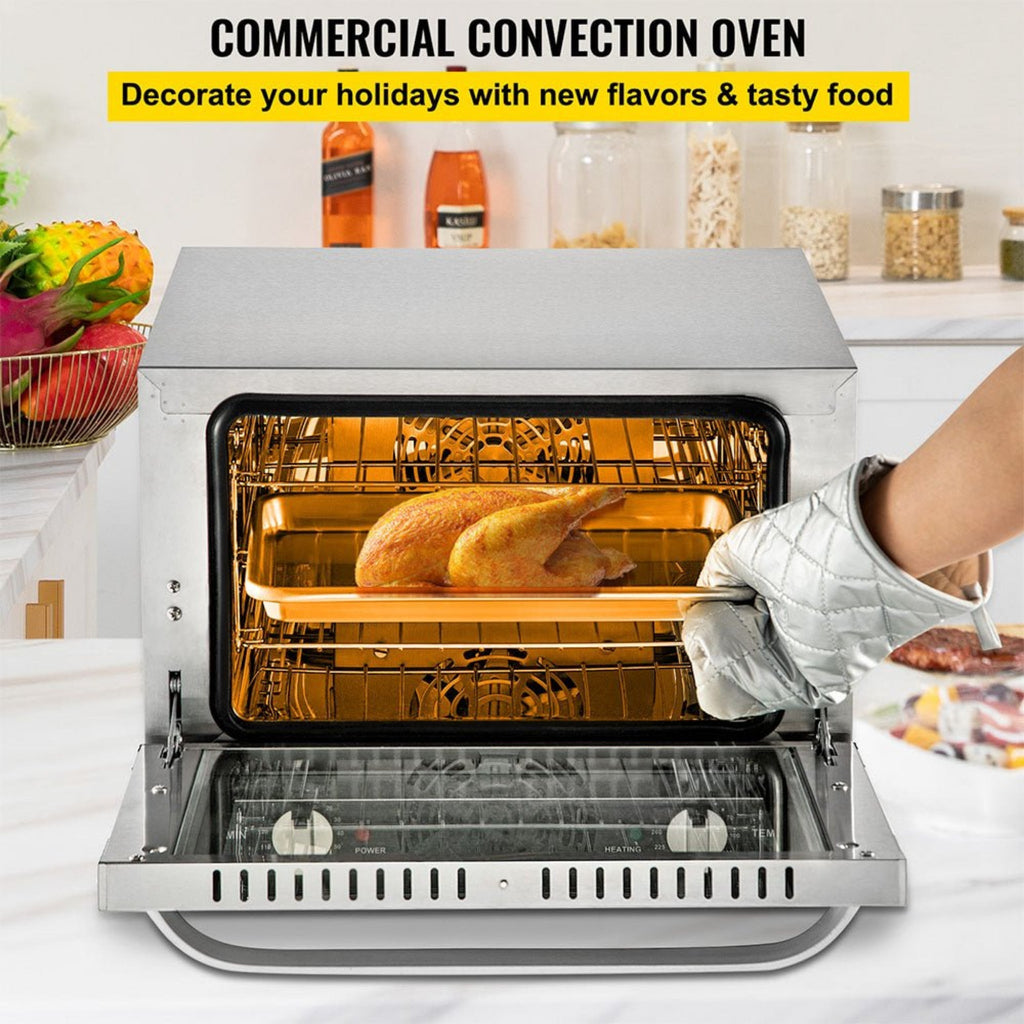 Heavy-Duty Commercial Stainless Steel Countertop Convection Toaster Oven (SAK51683) by SAKSBY WHOLESALE