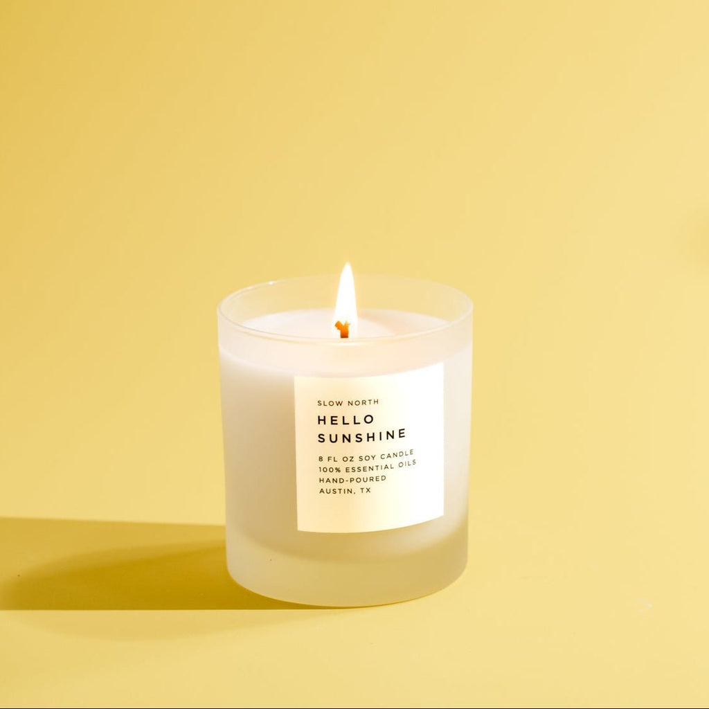Hello Sunshine - Signature Candle (Grapefruit + Geranium + Lime) by Slow North