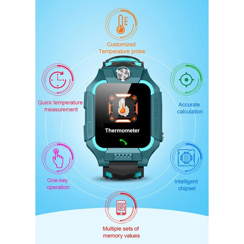 Kids Smart Watch with GPS, Phone Call, Thermometer & Video Recorder by Stevvex