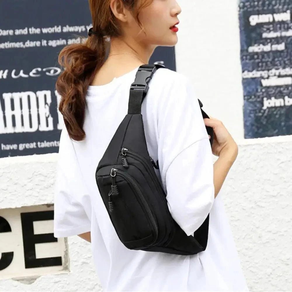 Retro Canvas Crossbody Waist Bag – Large Capacity Fanny Pack for Travel by Stevvex