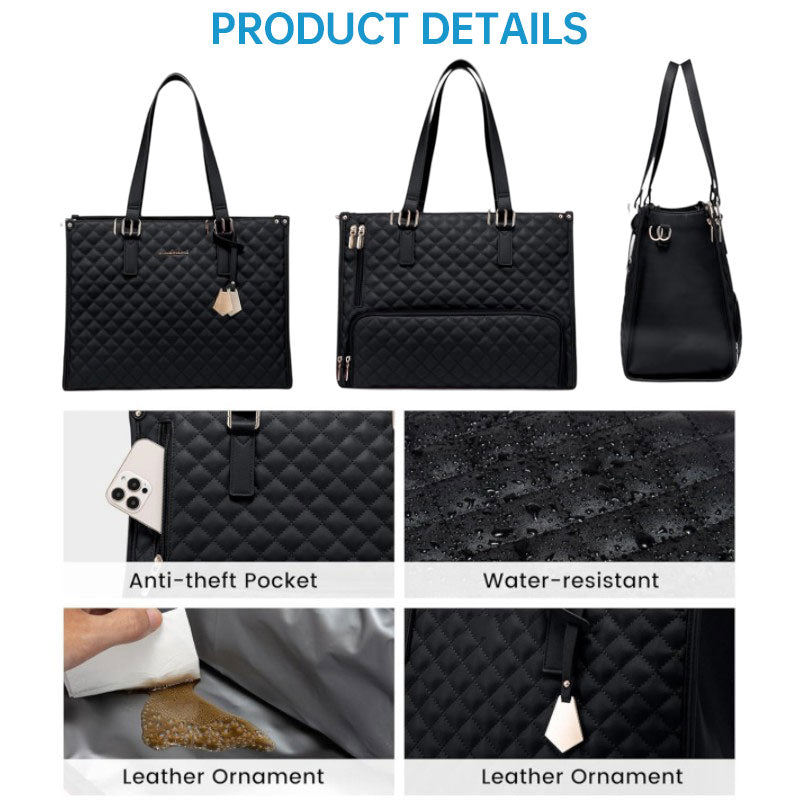 2-in-1 Travel Tote: Laptop & Insulated Lunch Bag. Ideal for Business, Work, Nursing, Office, College, Casual Use by V.I.P Digital Presence