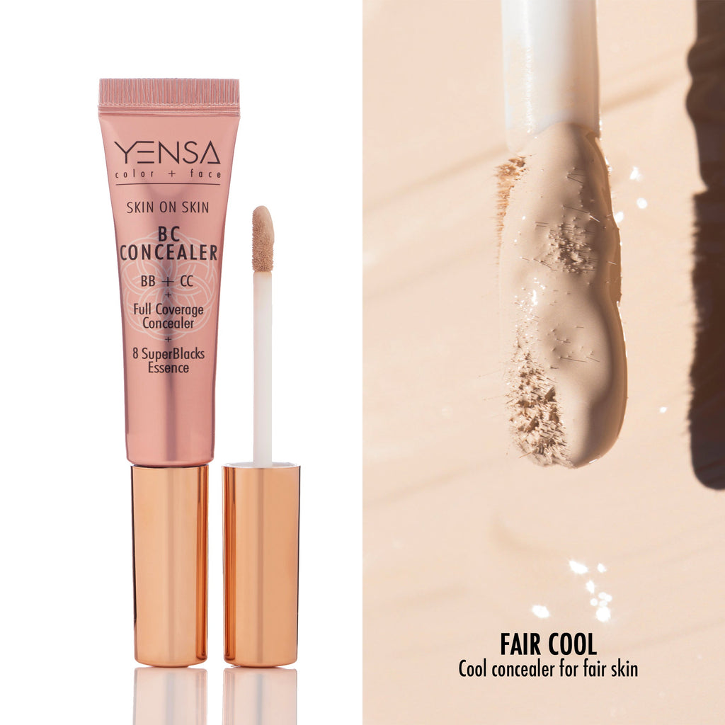 Skin On Skin BB + CC Full Coverage Hyaluronic Serum Concealer by YENSA